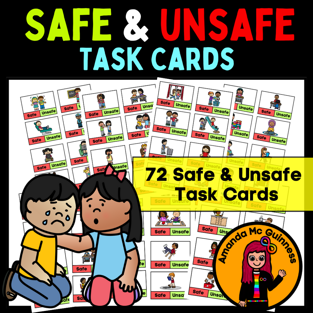 Safe Unsafe Task Cards For Autism Special Education