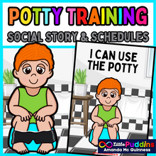 Load image into Gallery viewer, I can use the potty Social Story and Schedules
