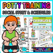 Load image into Gallery viewer, I can use the potty Social Story and Schedules

