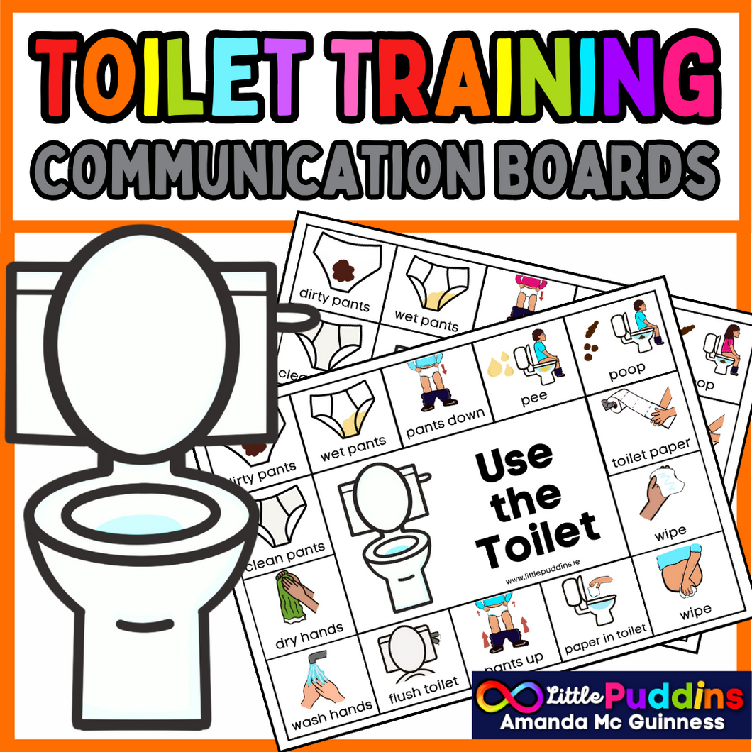 Toilet Training Autism AAC Communication Board Set