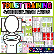 Load image into Gallery viewer, Autism Toilet Training Communication Requestion AAC Cards
