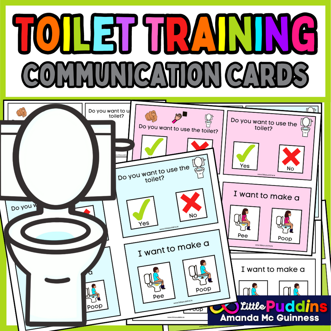 Autism Toilet Training Communication Requestion AAC Cards