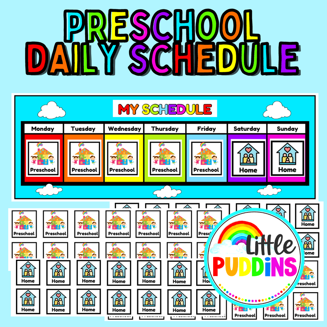 Daily Schedule Preschool To Home Digital