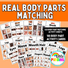 Load image into Gallery viewer, Real Picture Body Part Match Activity
